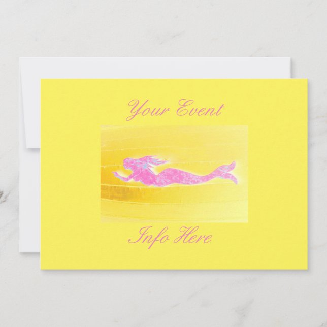 水中ピンクマーメイド泳ぎ (正面)