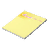 水中ピンクマーメイド泳ぎ ノートパッド (回転)