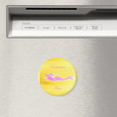 水中ピンクマーメイド泳ぎ マグネット (インサイチュ (食洗機))