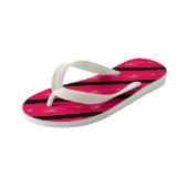 水中ピンク人魚ストライプの キッズビーチサンダル (アングル)