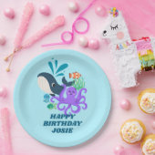 水中フレンズパーティー 子供の誕生日 ペーパープレート (パーティー)