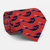 水中ブラックマーメイドレッド ネクタイ (ロール)