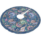 水中ブルーリュックス | Pastel金ゴールドシーシェル ブラッシュドポリエステルツリースカート (アングル)