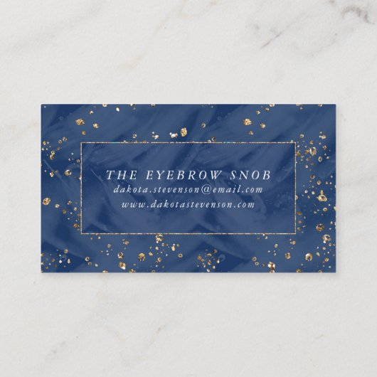 水中ブルーリュックス | Pastel金ゴールドシーシェル 名刺 (裏面)