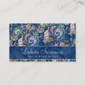 水中ブルーリュックス | Pastel金ゴールドシーシェル 名刺 (正面)