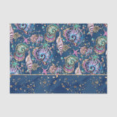 水中ブルーリュックス | Pastel金ゴールドシーシェル 薄葉紙 (正面)