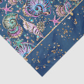 水中ブルーリュックス | Pastel金ゴールドシーシェル 薄葉紙 (詳細)