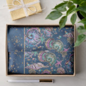 水中ブルーリュックス | Pastel金ゴールドシーシェル 薄葉紙 (ギフト)