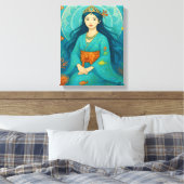 水中プリンセス キャンバスプリント (インサイチュ (寝室))