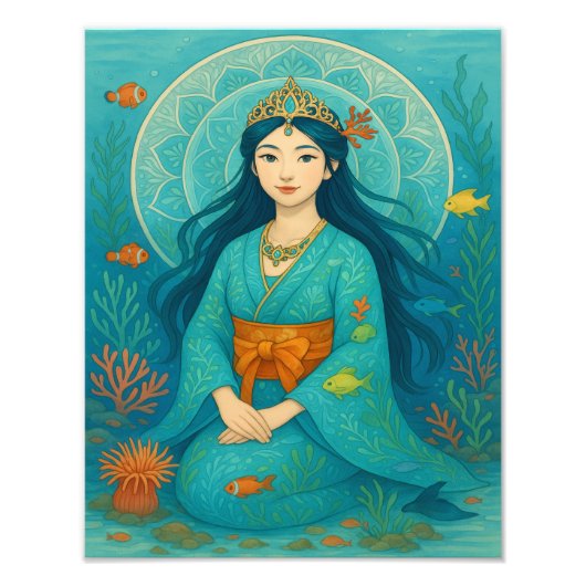 水中プリンセス フォトプリント            (正面)