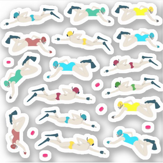 水中ホッケー シール (正面)