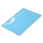 水中ホワイトマーメイドスイミングサンダー_コーブ ノートパッド (アングル)