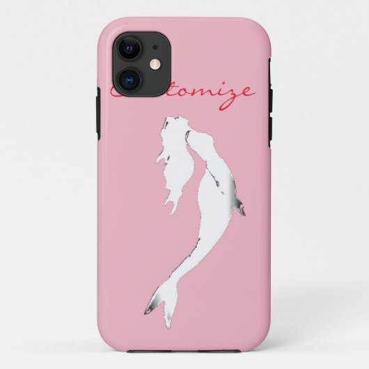 水中ホワイトマーメイドスイミングサンダー_コーブ Case-Mate iPhoneケース (裏面)