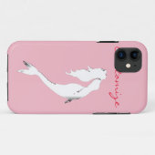 水中ホワイトマーメイドスイミングサンダー_コーブ Case-Mate iPhoneケース (裏面(横))