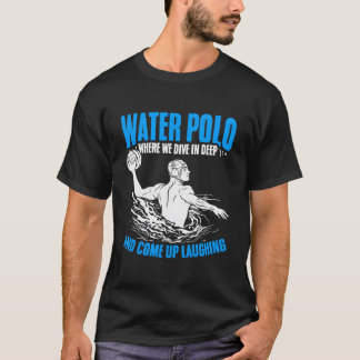 水中ポロ選手チームスポーツウォーターポロ Tシャツ