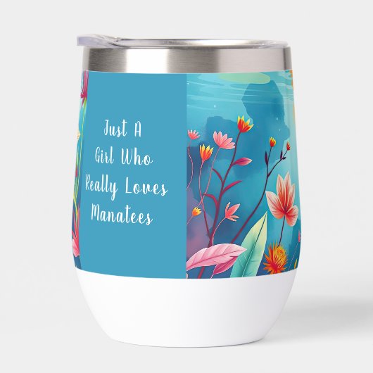 水中マナティーとフローラファンタジーアート (右面)