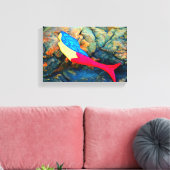 水中マーメイドで包んだキャンバス キャンバスプリント (インサイチュ (リビング))