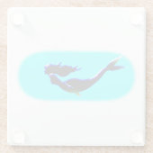 水中マーメイドスイミング ガラスコースター (裏面)