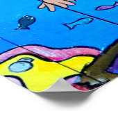 水中マーメイドポスター ポスター (角)