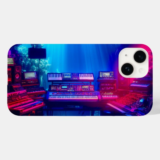 水中ミュージックスタジオ Case-Mate iPhoneケース (裏面 (横))