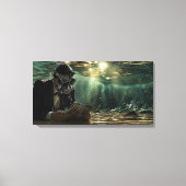 水中モダンニュース キャンバスプリント (正面)