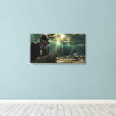 水中モダンニュース キャンバスプリント (インサイチュ (ウッドフロア))