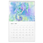 水中ライフカレンダー素晴らしい世絵画界 カレンダー (3月 2027)