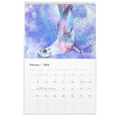水中ライフカレンダー素晴らしい世絵画界 カレンダー (2月 2026)