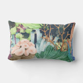 水中ライフサンゴ、貝殻、フローラ ランバークッション (裏面)