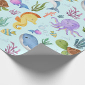 水中ラッピング紙、海海生物 ラッピングペーパー (角)