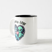 水中ラブ ツートーンマグカップ (正面左)