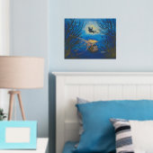 水中ロブスタースキューバ 箔ポスター (インサイチュ (寝室))