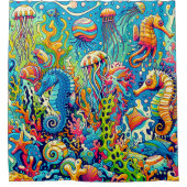 水中ワンダーランド シャワーカーテン (正面)