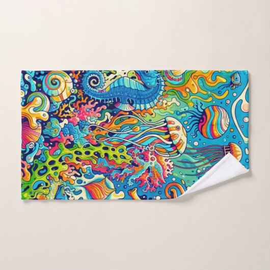 水中ワンダーランド バスタオルセット (ハンドタオル)