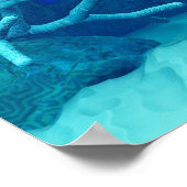 水中ワールドプリント ポスター (角)