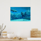 水中ワールドプリント ポスター (キッチン)