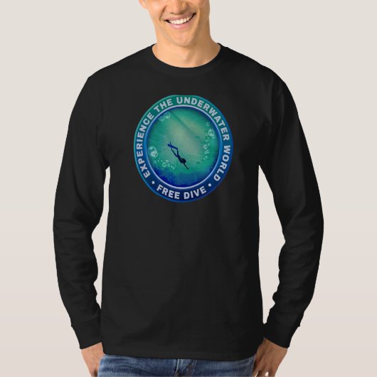 水中世界でダイブフリー体験 Tシャツ (正面)