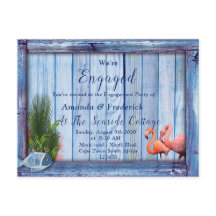 水中世界と青い木目調のエンゲージメント