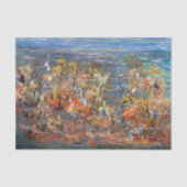 水中世界の熱帯魚のアクアリウムの絵画 薄葉紙 (正面)