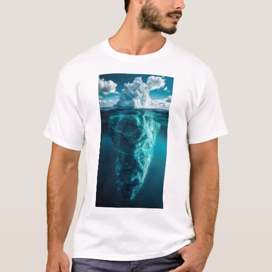 水中世界探索 – アイスバーグフォトT-Shi Tシャツ (正面)