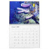水中世界暦 カレンダー (1月 2027)