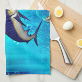 水中世界 キッチンタオル (四つ折り)