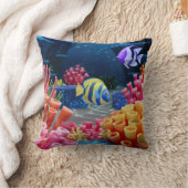水中世界 クッション (ブランケット)