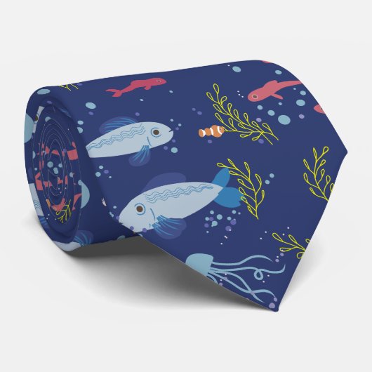 水中世界 ネクタイ (ロール)