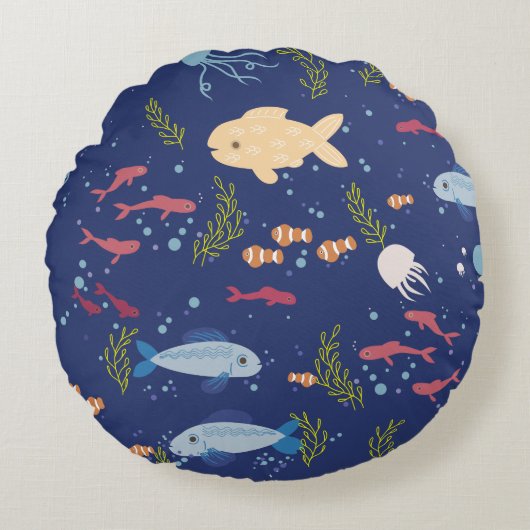 水中世界 ラウンドクッション (正面)