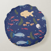 水中世界 ラウンドクッション (裏面)