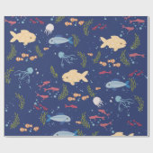 水中世界 ラッピングペーパー (フラット)