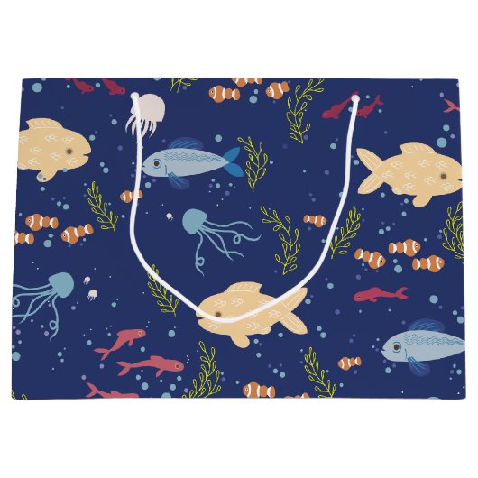 水中世界 ラージペーパーバッグ (正面)