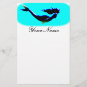 水中人魚の水泳 便箋 (正面)