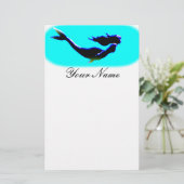 水中人魚の水泳 便箋 (スタンド正面)